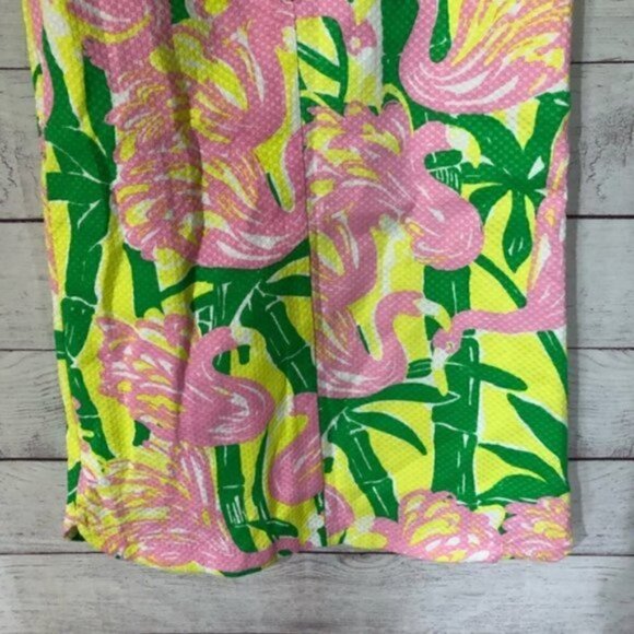 NEW Lilly Pulitzer for Target Flamingo Fan Dance Girls Shift Dress L - Picture 7 of 7